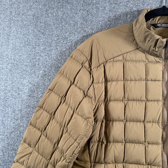 Arc'teryx Rico Jacket Men's Medium Tamais Brown Quilted Full Zip Insulated - Picture 10 of 16
